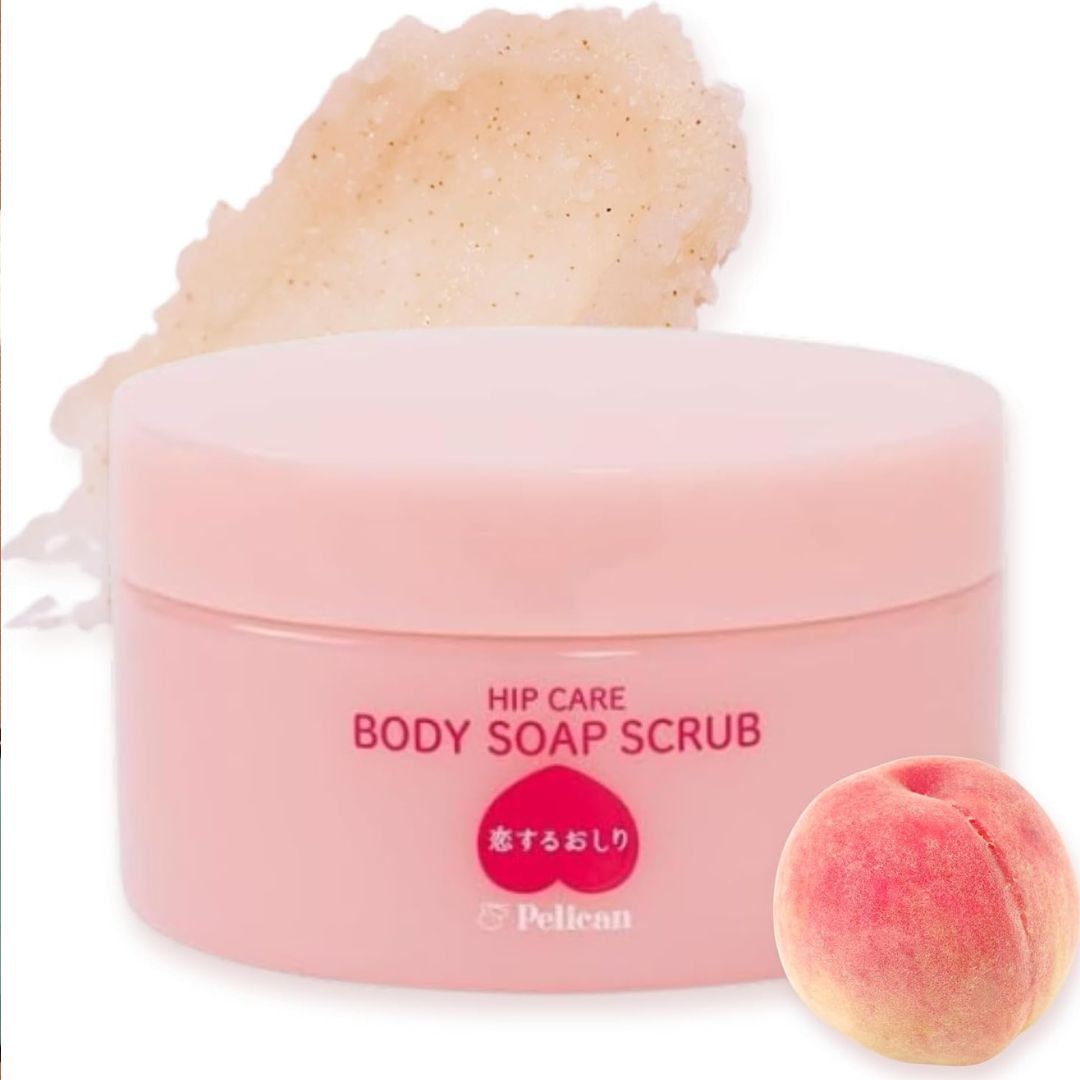 Pelican Soap Hip Care Body Soap Scrub Sweet Peach [180g]